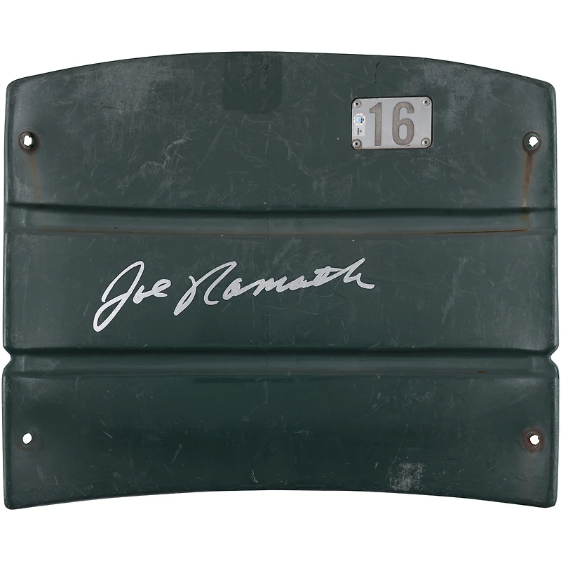 Joe Namath New York Jets Autographed Green Shea Stadium Seatback  