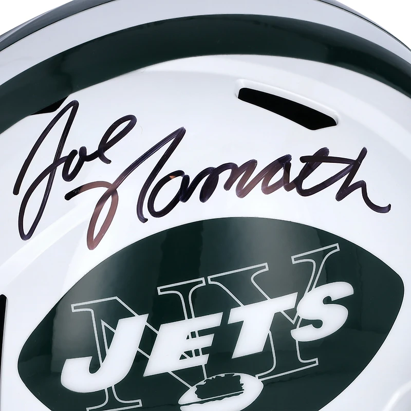 Joe Namath New York Jets Autographed Riddell 1965-1977 Throwback Speed Replica Helmet
