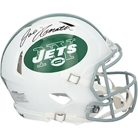 Joe Namath New York Jets Autographed Riddell 2024 Alternate 2 White Speed Authentic Helmet