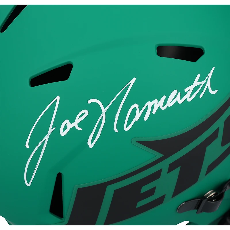 Joe Namath New York Jets Autographed Riddell Rave Speed Replica Helmet  
