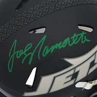 Casque miniature Riddell Rivalry Speed ​​autographié par Joe Namath des Jets de New York