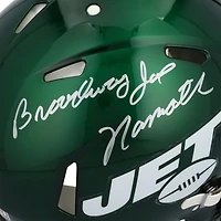 Joe Namath New York Jets Autographed Riddell Speed Authentic Helmet with "Broadway" Inscription 