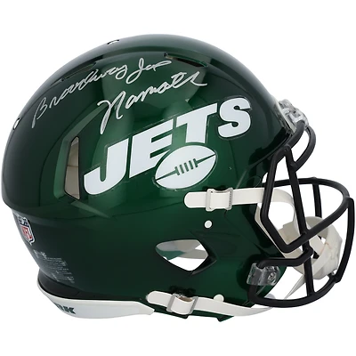 Joe Namath New York Jets Autographed Riddell Speed Authentic Helmet with "Broadway" Inscription 