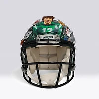 Joe Namath New York Jets Autographed Riddell Speed Authentic Helmet with "Broadway" Inscription - Art by Charles Fazzino - WN55916236