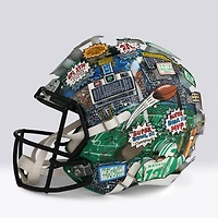 Casque Riddell Speed ​​Authentic autographié par Joe Namath (New York Jets) avec inscription « Broadway » - Illustration de Charles Fazzino - WN55916236