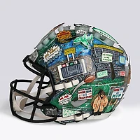Joe Namath New York Jets Autographed Speed Authentic Helmet  - Art by Charles Fazzino - WN55916235