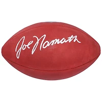 Ballon de football Wilson Duke en couleur autographié par Joe Namath, New York Jets