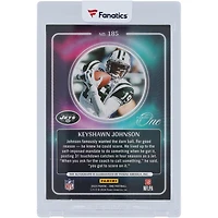 Carte Panini One Bronze 2023 autographiée de Keyshawn Johnson des New York Jets, présentant l'autographe n° 185 n° 10/49