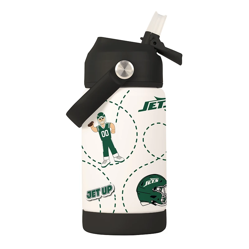 Logo Brands New York Jets 12oz. Mascot Bottle