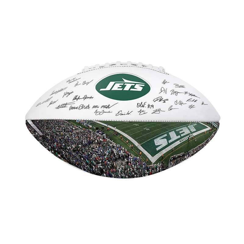 Logo Brands New York Jets 2025 Autograph Signature Football