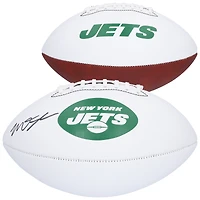 Ballon de football Franklin White Panel autographié par Mason Taylor, New York Jets