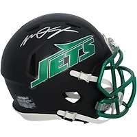 Casque Riddell noir Alternate Speed Mini autographié par Mason Taylor des New York Jets