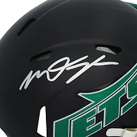 Casque Riddell noir Alternate Speed Mini autographié par Mason Taylor des New York Jets