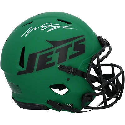 Casque Riddell Rave Speed authentique autographié par Mason Taylor des New York Jets