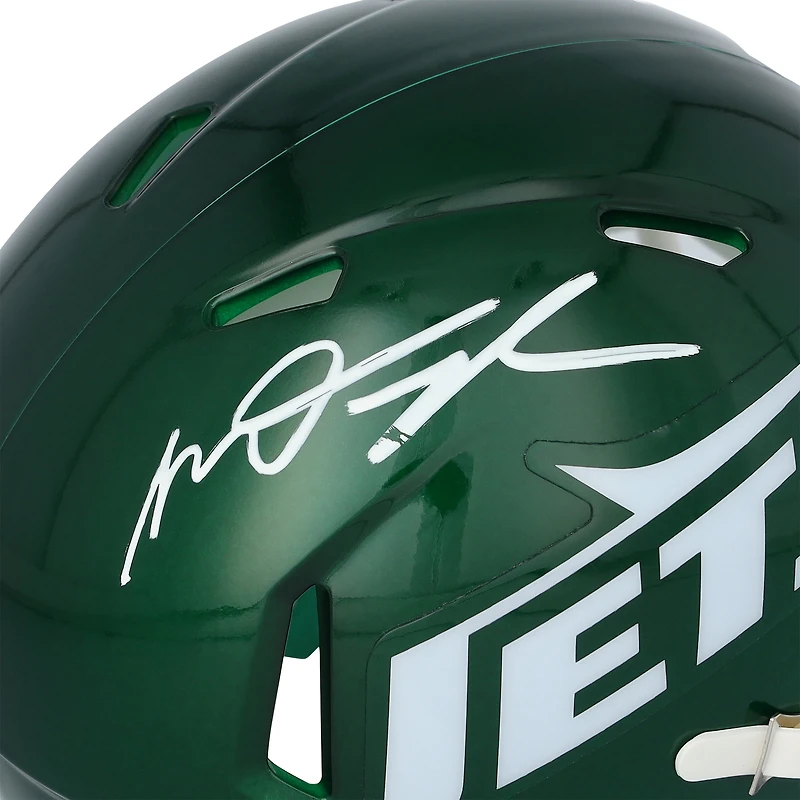 Casque Riddell Speed Mini autographié par Mason Taylor des New York Jets