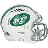 Casque Riddell Alternate Speed Mini blanc autographié par Mason Taylor des New York Jets