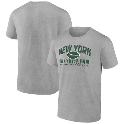 Men's Fanatics  Gray New York Jets Screen Blocking T-Shirt