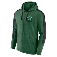 Men's Fanatics  Heather Green New York Jets Gains Full-Zip Hoodie