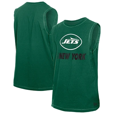 Men's New Era  Green New York Jets Leisure Collection Tank Top
