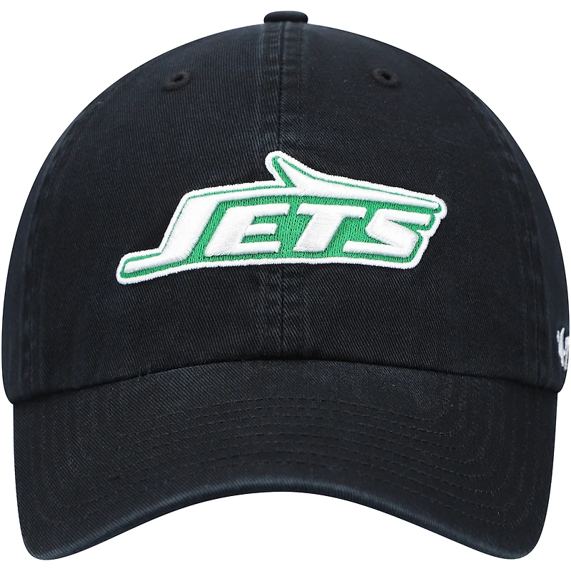 Men's '47 Black New York Jets Clean Up Adjustable Hat
