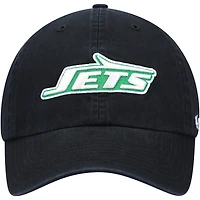 Men's '47 Black New York Jets Clean Up Adjustable Hat