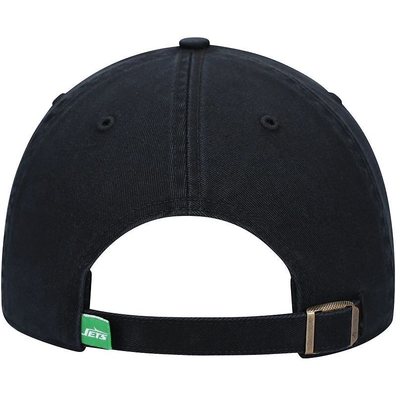 Men's '47 Black New York Jets Clean Up Adjustable Hat