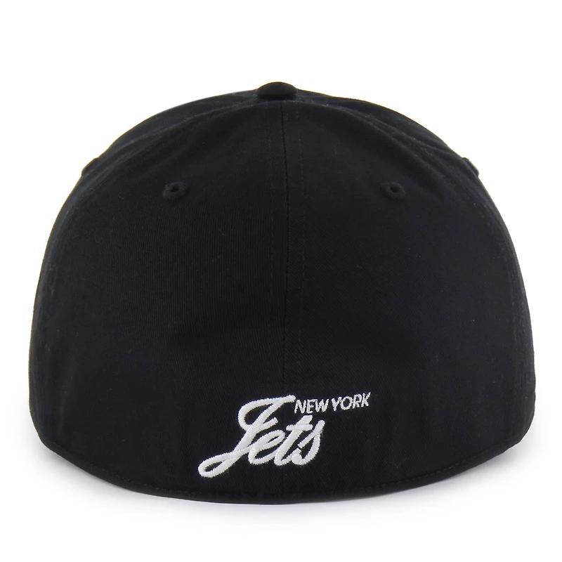 Men's '47  Black New York Jets Foundational Franchise Fitted Hat