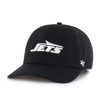 Casquette ajustée noire « 47 » pour homme, modèle Foundational Franchise des New York Jets