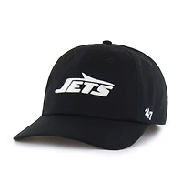 Casquette ajustée noire « 47 » pour homme, modèle Foundational Franchise des New York Jets