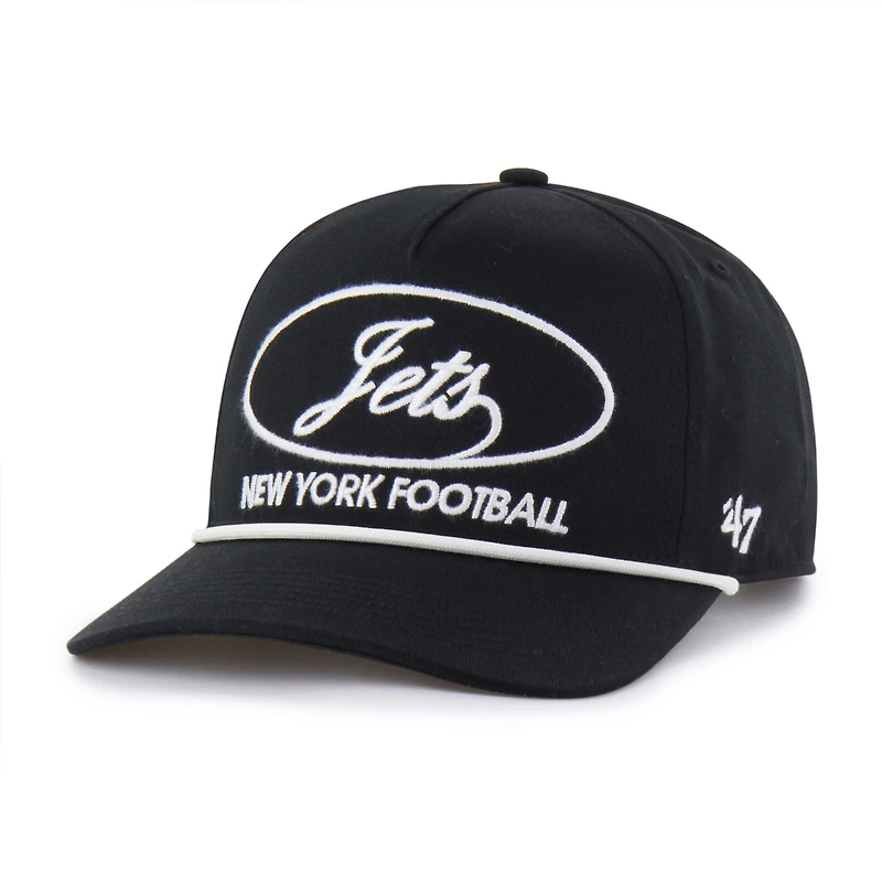 Casquette ajustable Foundational Hitch noire New York Jets '47 pour homme