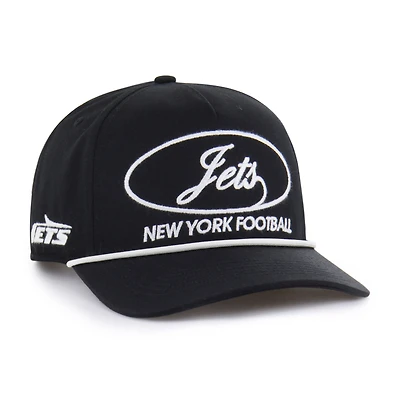 Men's '47 Black New York Jets Foundational Hitch Adjustable Hat