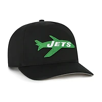 Men's '47  Black New York Jets Hitch Adjustable Hat