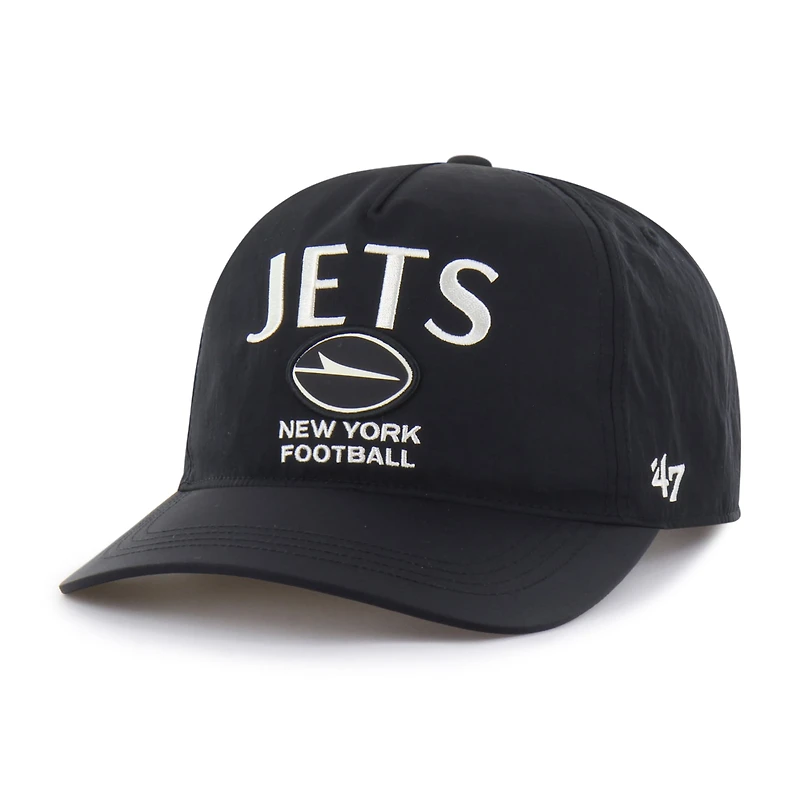 Men's '47 Black New York Jets Modernia Hitch Adjustable Hat