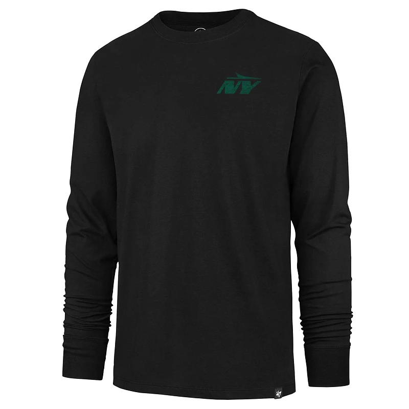 T-shirt noir à manches longues pour hommes '47 New York Jets Premier Franklin