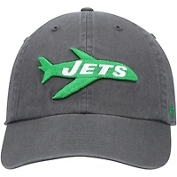 Men's '47 Charcoal New York Jets Clean Up Adjustable Hat
