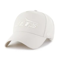 Men's '47 Cream New York Jets Ballpark Offside Adjustable Hat