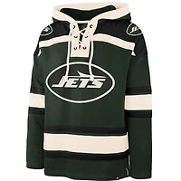 Sweat à capuche vert foncé '47 pour homme des New York Jets Superior Lacer