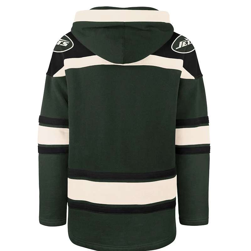Sweat à capuche vert foncé '47 pour homme des New York Jets Superior Lacer