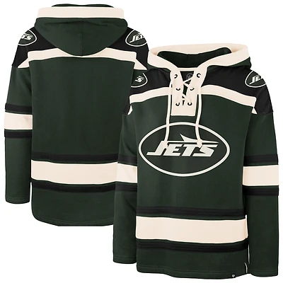 Sweat à capuche vert foncé '47 pour homme des New York Jets Superior Lacer