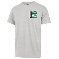Men's '47  Gray New York Jets Chrome Plate Franklin T-Shirt