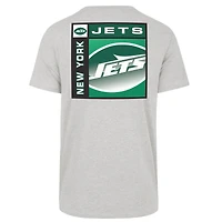 Men's '47  Gray New York Jets Chrome Plate Franklin T-Shirt