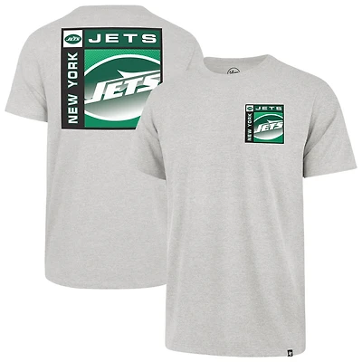 T-shirt Franklin gris chromé pour homme, modèle 47 des New York Jets