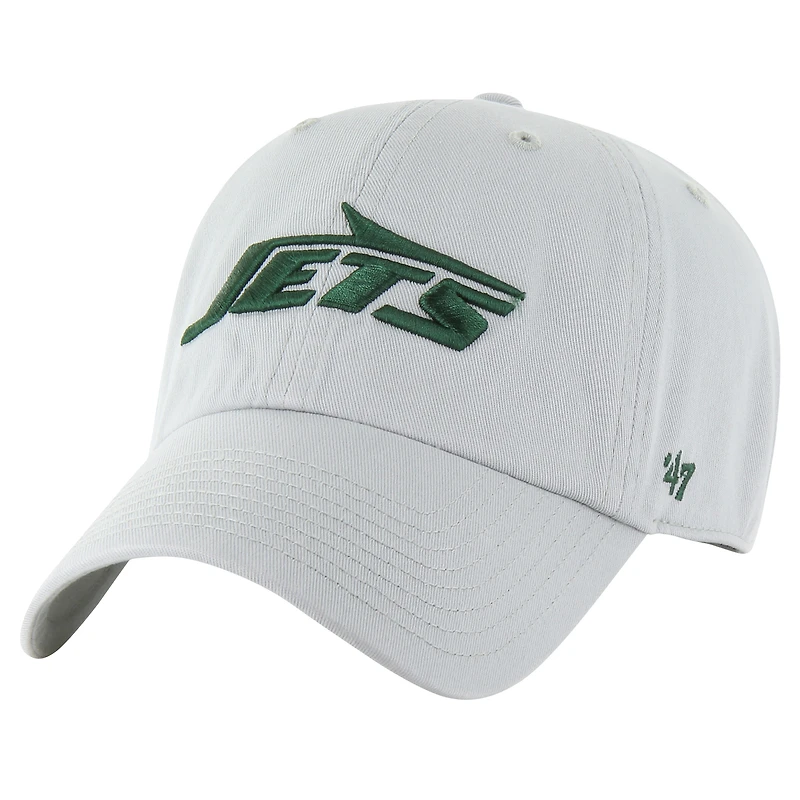 Casquette ajustable « 47 » pour homme, gris, New York Jets Team Clean Up