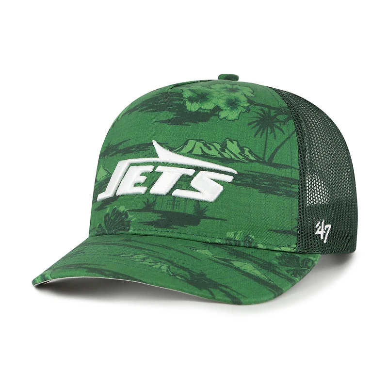 Casquette ajustable Fiji Trucker verte '47 pour homme des New York Jets