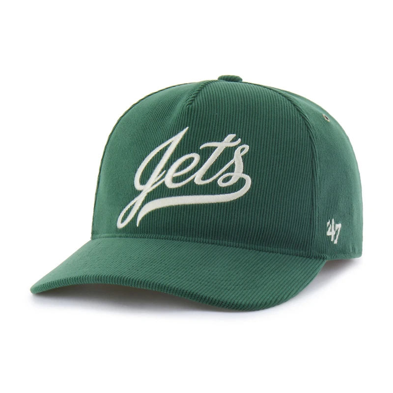 Men's '47  Green New York Jets Golden Age Corduroy Hitch Adjustable Hat