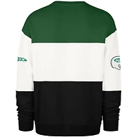 Men's '47  Kelly Green/Black New York Jets Throwback Breeze Maximalist Sweatshirt