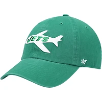 Men's '47 Kelly Green New York Jets Clean Up Adjustable Hat