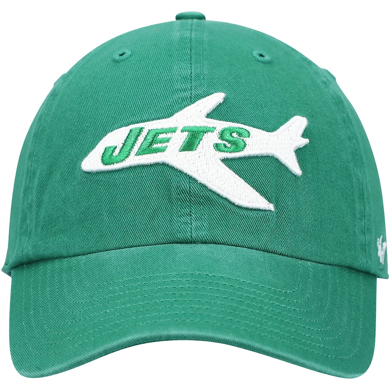 Men's '47 Kelly Green New York Jets Clean Up Adjustable Hat