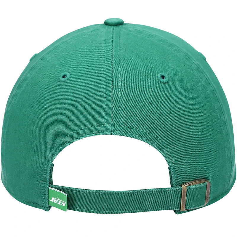 Men's '47 Kelly Green New York Jets Clean Up Adjustable Hat
