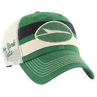 Men's '47 Kelly Green New York Jets Clubhouse Boon Clean-Up Trucker Adjustable Hat